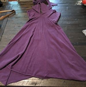 Haltar wraparound open chest summer dress